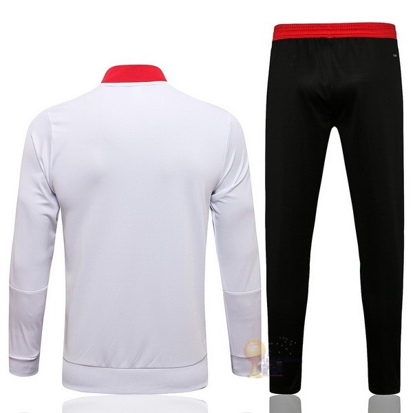 Calcio Maglie Giacca Bambino Manchester United 2021 2022 Bianco I Nero Rosso