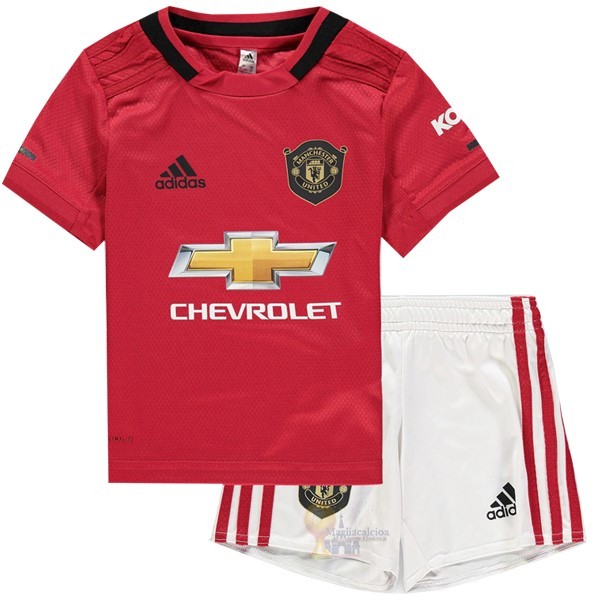 Calcio Maglie Home Conjunto De Bambino Manchester United 2019 2020 Rosso