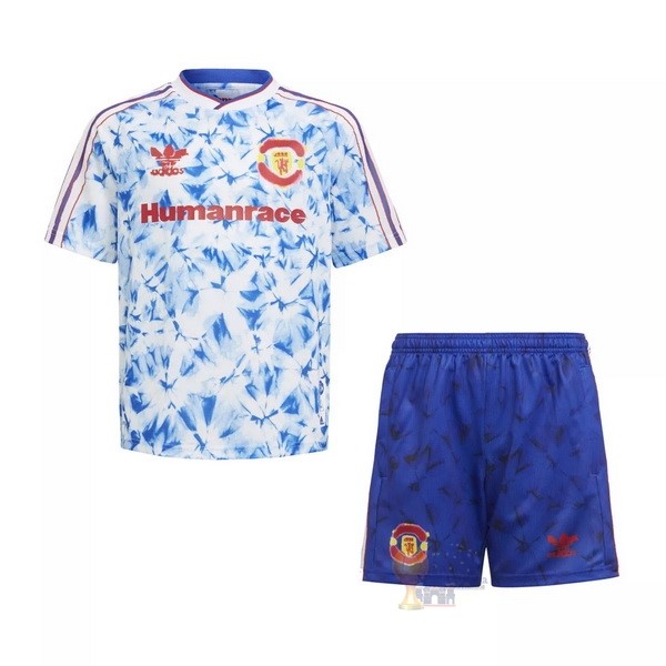 Calcio Maglie Human Race Conjunto De Bambino Manchester United 2020 2021 Blu