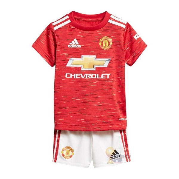 Calcio Maglie Home Conjunto De Bambino Manchester United 2020 2021 Rosso