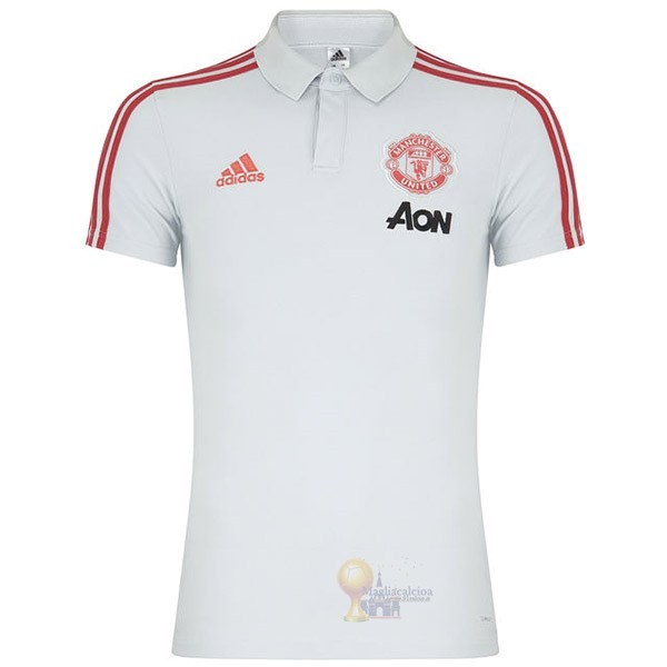 Calcio Maglie Polo Manchester United 2019 2020 Bianco