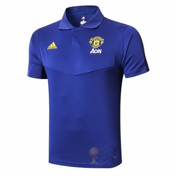 Calcio Maglie Polo Manchester United 2019 2020 Blu