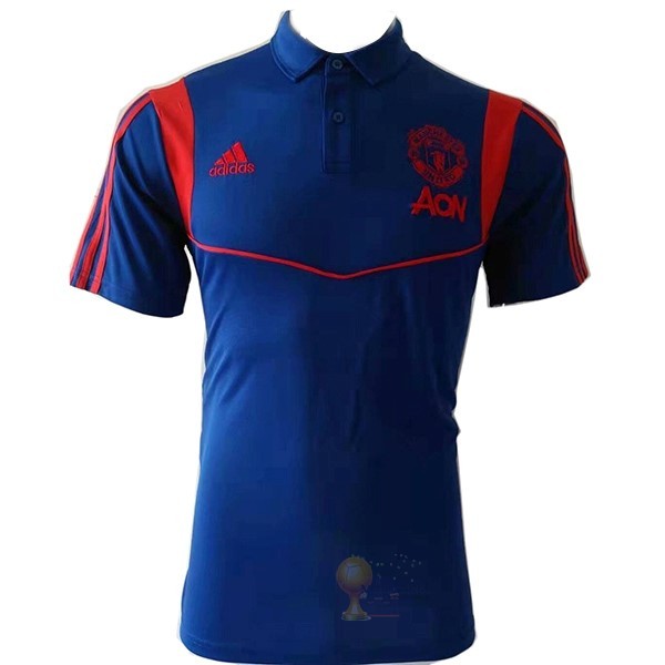 Calcio Maglie Polo Manchester United 2019 2020 Blu Navy
