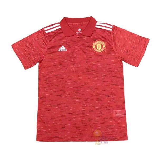 Calcio Maglie Polo Manchester United 2020 2021 Rosso