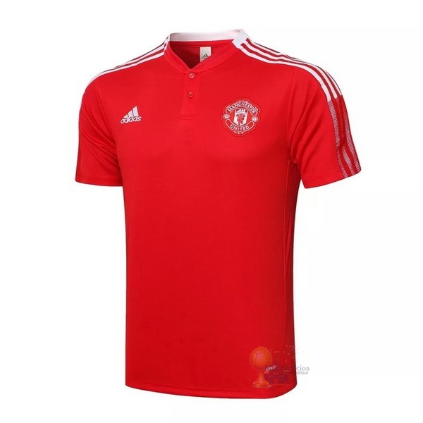 Calcio Maglie Polo Manchester United 2021 2022 Rosso
