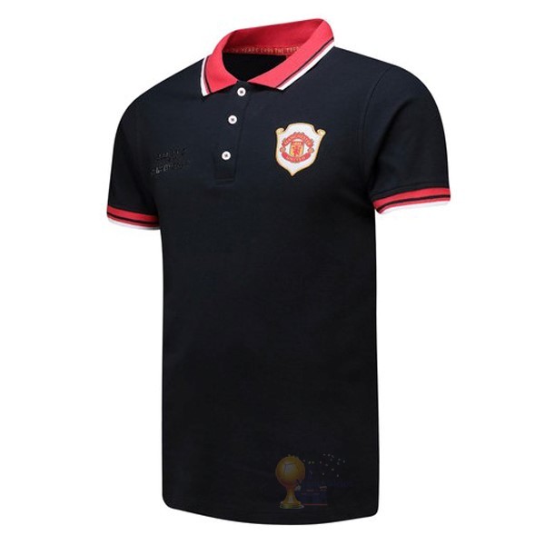 Calcio Maglie Polo Manchester United 20th Nero