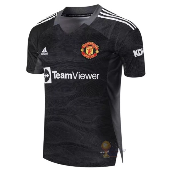 Calcio Maglie Away Maglia Portiere Manchester United 2021 2022 Nero