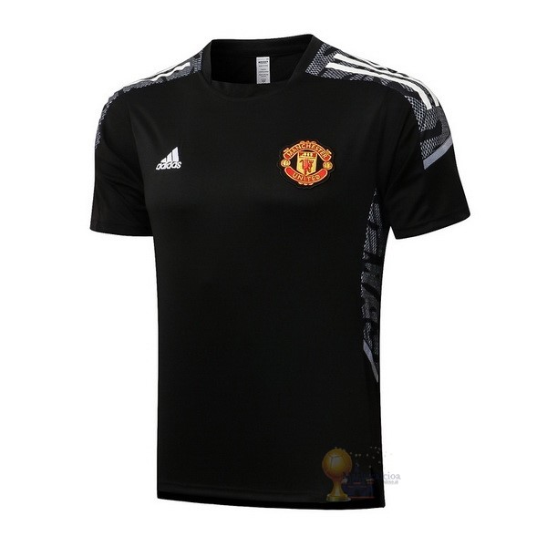 Calcio Maglie Formazione Manchester United 2021 2022 Nero Bianco