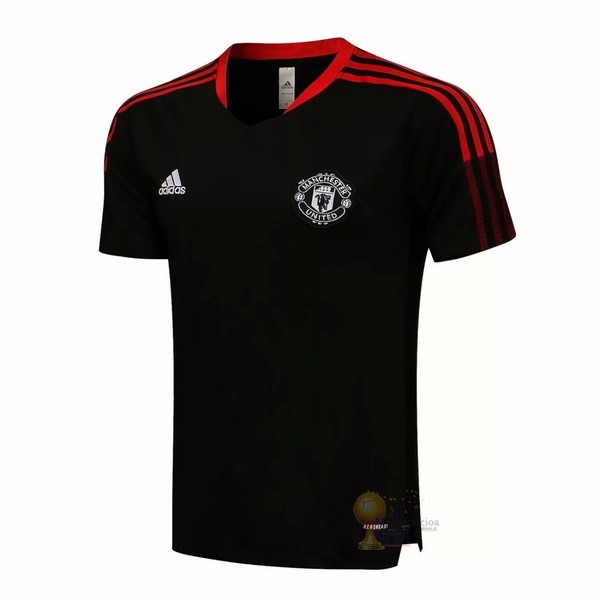 Calcio Maglie Formazione Manchester United 2021 2022 Nero Rosso