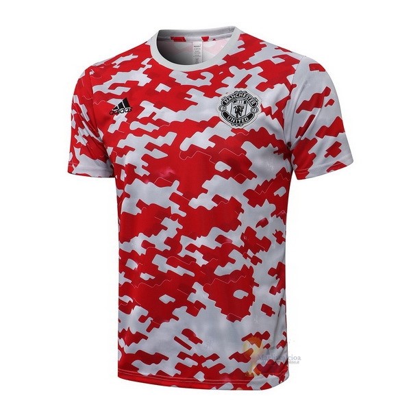 Calcio Maglie Formazione Manchester United 2021 2022 Rosso Bianco