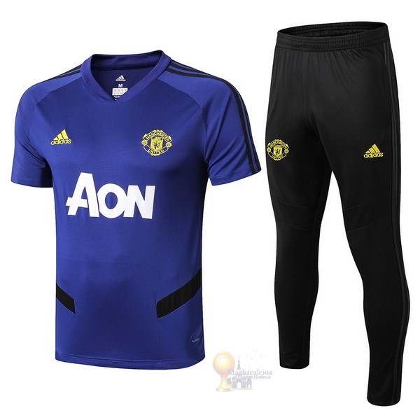 Calcio Maglie Formazione Set Completo Manchester United 2019 2020 Blu