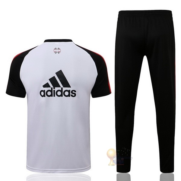 Calcio Maglie Formazione Set Completo Manchester United 2021 2022 Bianco I Nero
