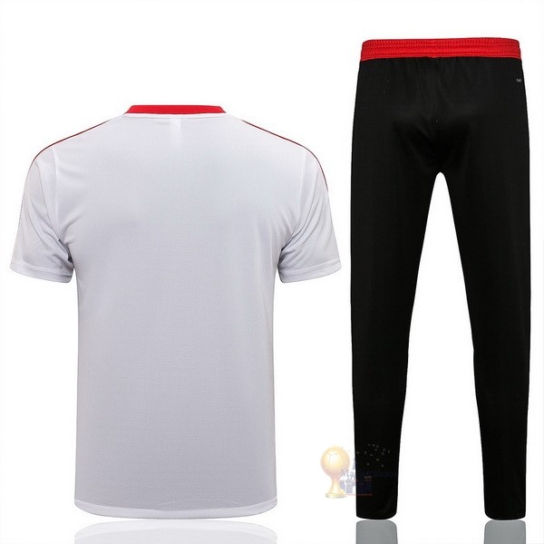 Calcio Maglie Formazione Set Completo Manchester United 2021 2022 Bianco Nero