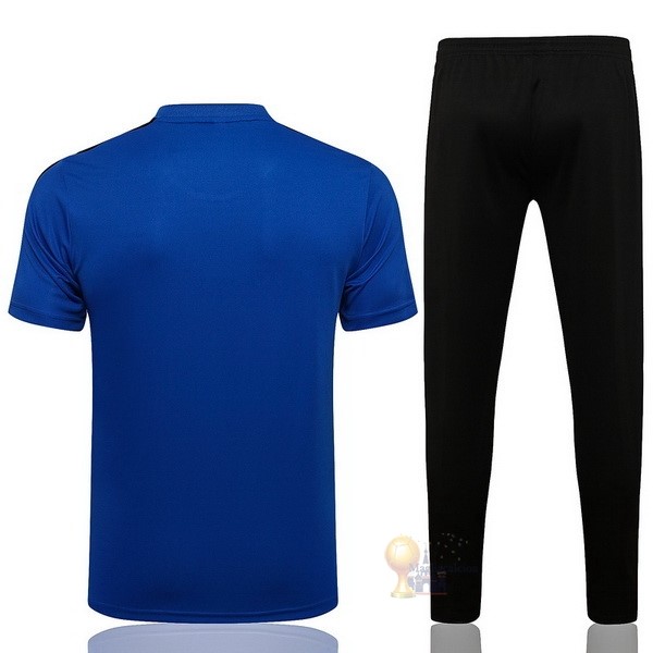 Calcio Maglie Formazione Set Completo Manchester United 2021 2022 Blu Nero