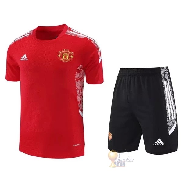 Calcio Maglie Formazione Set Completo Manchester United 2021 2022 I Rosso Nero