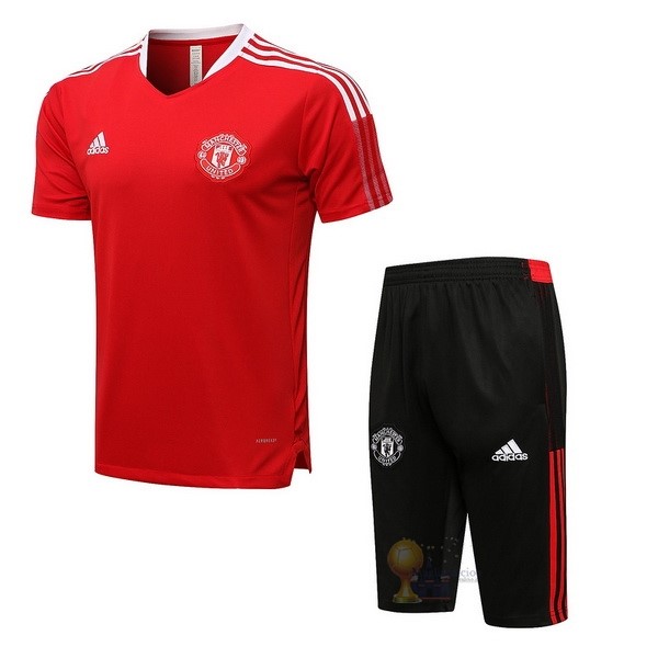 Calcio Maglie Formazione Set Completo Manchester United 2021 2022 Rosso