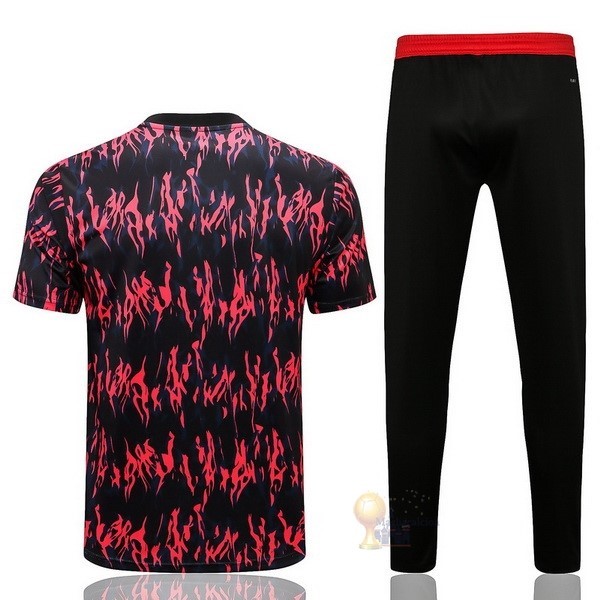 Calcio Maglie Formazione Set Completo Manchester United 2022 2023 Rosso Nero