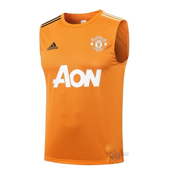 Calcio Maglie Formazione Sin Mangas Manchester United 2021 2022 Arancione