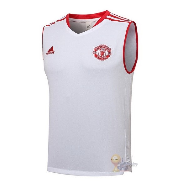 Calcio Maglie Formazione Sin Mangas Manchester United 2021 2022 Bianco