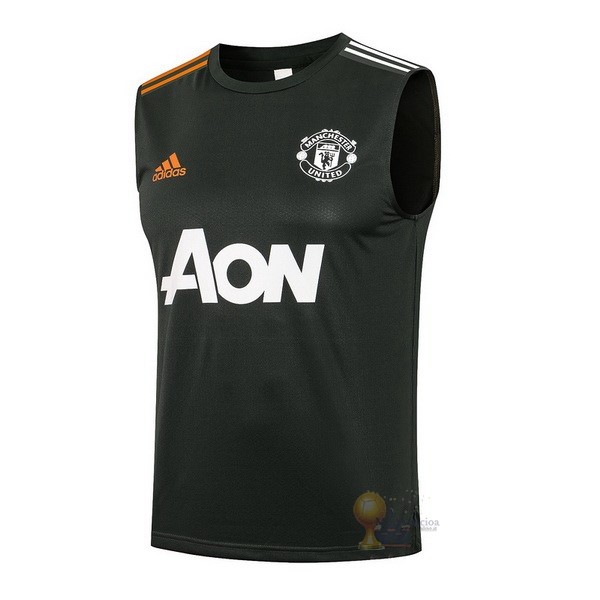 Calcio Maglie Formazione Sin Mangas Manchester United 2021 2022 Nero Bianco