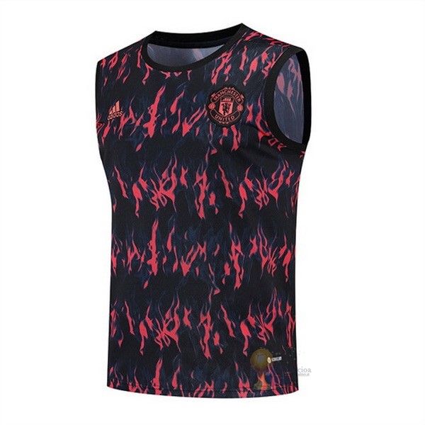 Calcio Maglie Formazione Sin Mangas Manchester United 2022 2023 Rosso I Nero