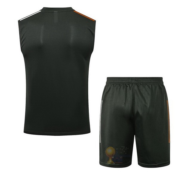 Calcio Maglie Formazione Sin Mangas Set Completo Manchester United 2021 2022 Nero