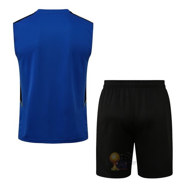 Calcio Maglie Formazione Sin Mangas Set Completo Manchester United 2022 2023 Blu Nero