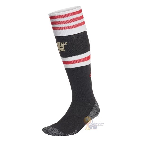 Calcio Maglie Home Calzettoni Manchester United 2021 2022 Nero