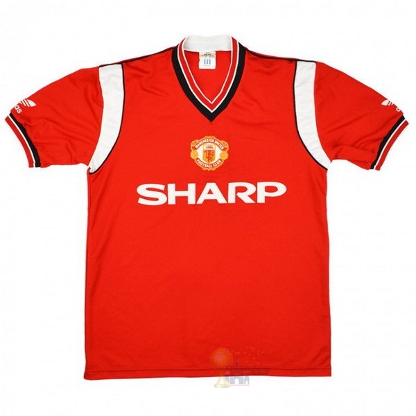 Calcio Maglie Home Maglia Manchester United Retro 1984 1986 Rosso