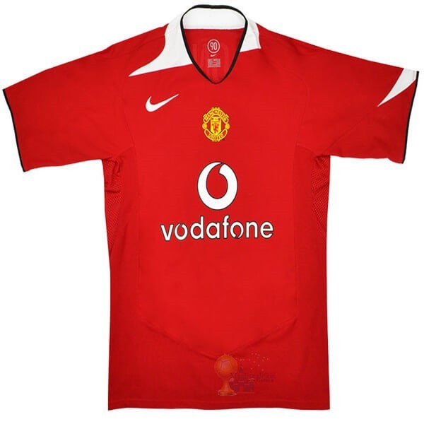 Calcio Maglie Home Maglia Manchester United Retro 2005 2006 Rosso