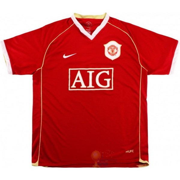 Calcio Maglie Home Maglia Manchester United Retro 2006 2007 Rosso