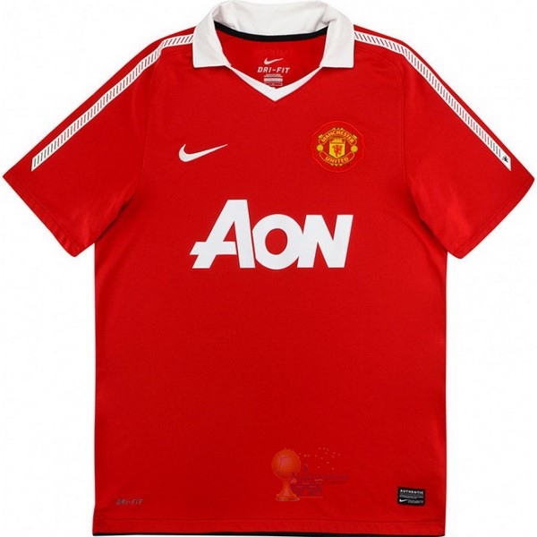 Calcio Maglie Home Maglia Manchester United Retro 2010 2011 Rosso