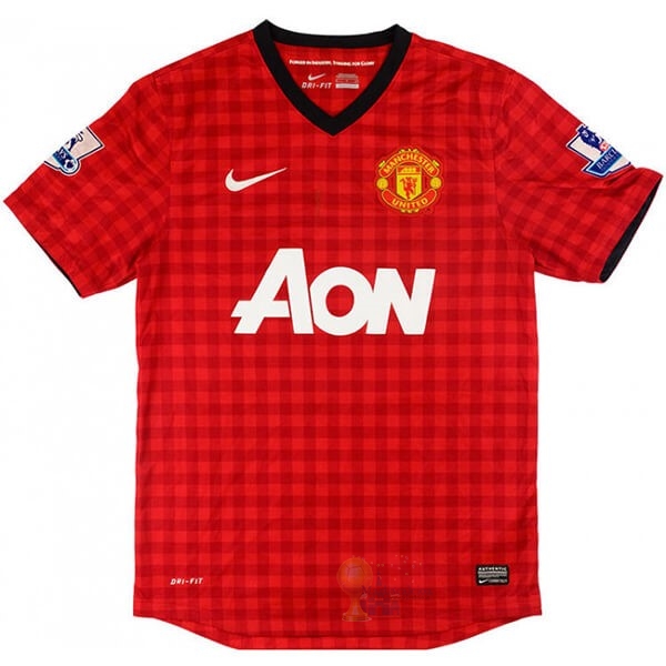 Calcio Maglie Home Maglia Manchester United Retro 2012 2013 Rosso