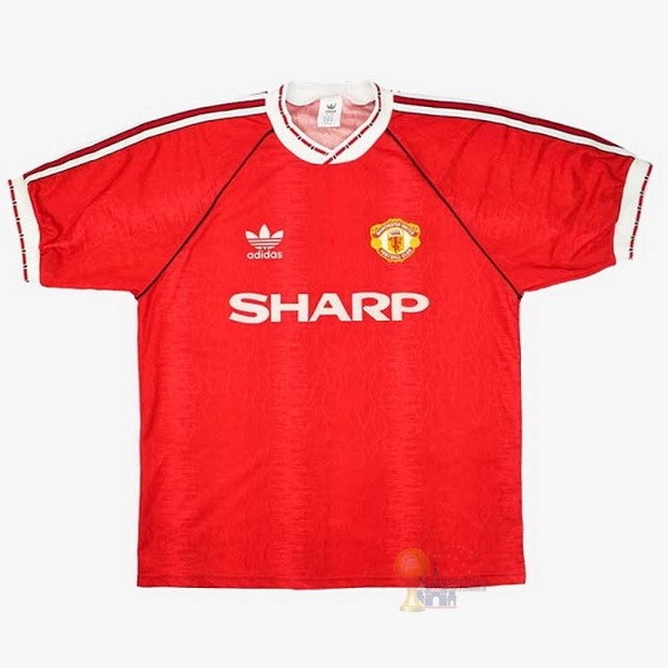 Calcio Maglie Home Maglia Manchester United Stile rétro 1990 1992 Rosso
