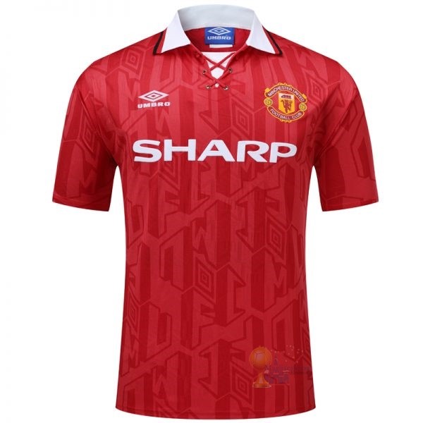 Calcio Maglie Home Maglia Manchester United Stile rétro 1994 Rosso