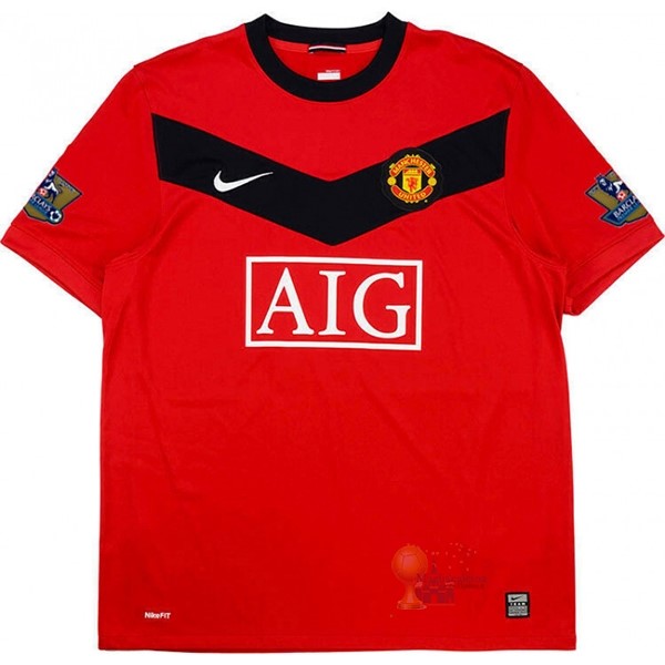 Calcio Maglie Home Maglia Manchester United Stile rétro 2009 2010 Rosso