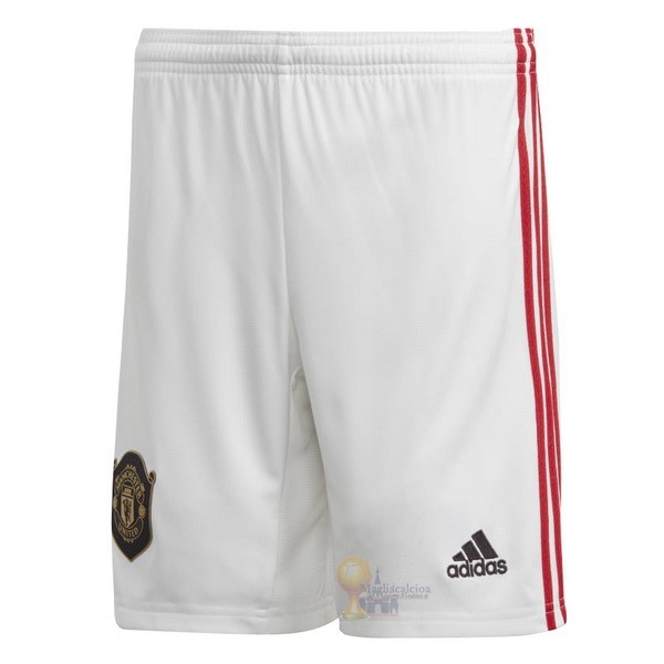 Calcio Maglie Home Pantaloni Manchester United 2019 2020 Bianco