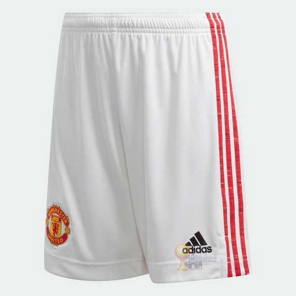 Calcio Maglie Home Pantaloni Manchester United 2020 2021 Bianco