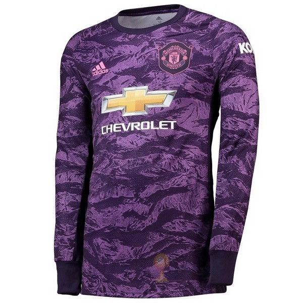 Calcio Maglie Manica lunga Portiere Manchester United 2019 2020 Purpureo
