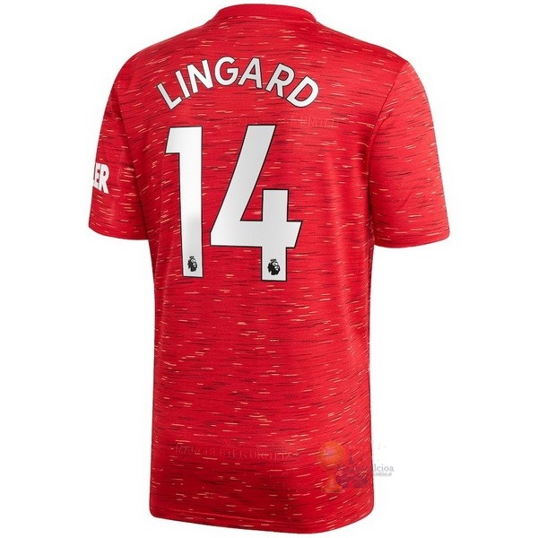 Calcio Maglie NO.14 Lingard Home Maglia Manchester United 2020 2021 Rosso