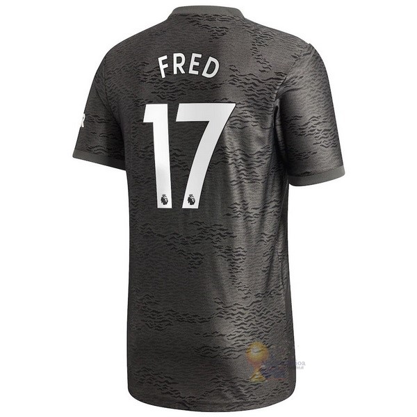 Calcio Maglie NO.17 Fred Away Maglia Manchester United 2020 2021 Nero