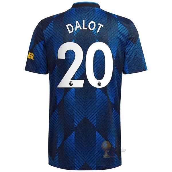 Calcio Maglie NO.20 Dalot Terza Maglia Manchester United 2021 2022 Blu