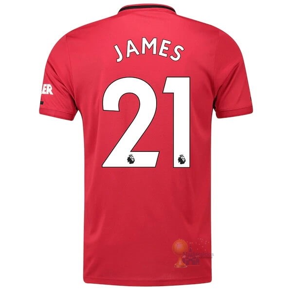Calcio Maglie NO.21 James Home Maglia Manchester United 2019 2020 Rosso