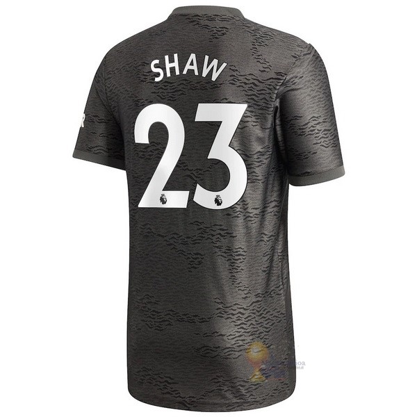 Calcio Maglie NO.23 Shaw Away Maglia Manchester United 2020 2021 Nero
