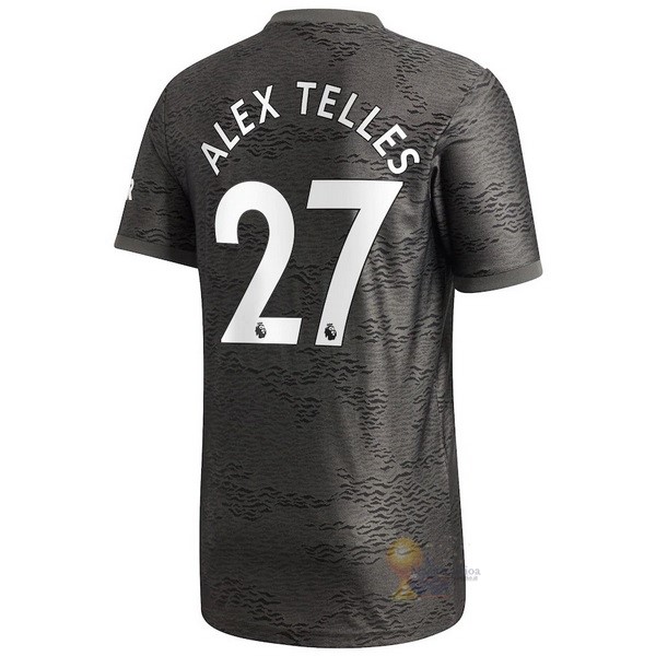 Calcio Maglie NO.27 Alex Telles Away Maglia Manchester United 2020 2021 Nero