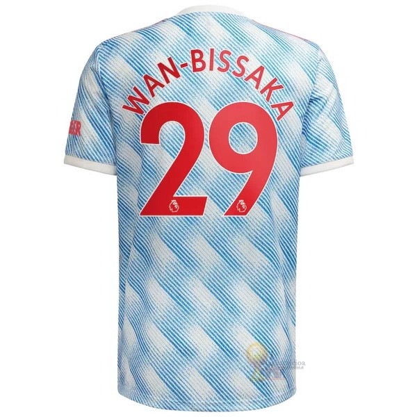 Calcio Maglie NO.29 Wan Bissaka Away Maglia Manchester United 2021 2022 Blu