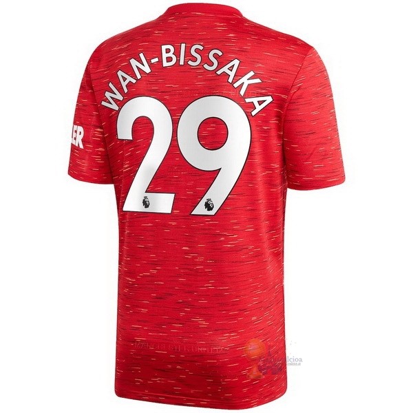Calcio Maglie NO.29 Wan Bissaka Home Maglia Manchester United 2020 2021 Rosso
