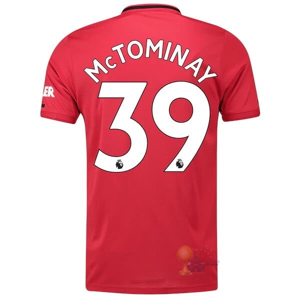 Calcio Maglie NO.39 McTominay Home Maglia Manchester United 2019 2020 Rosso