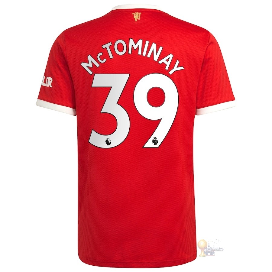 Calcio Maglie NO.39 McTominay Home Maglia Manchester United 2021 2022 Rosso