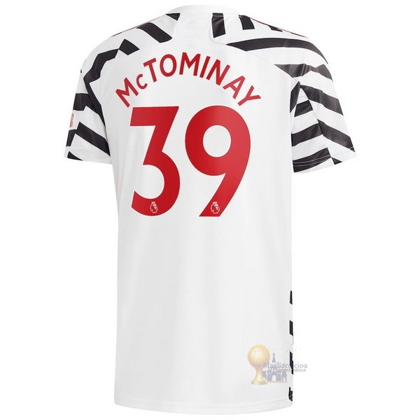 Calcio Maglie NO.39 McTominay Terza Maglia Manchester United 2020 2021 Bianco